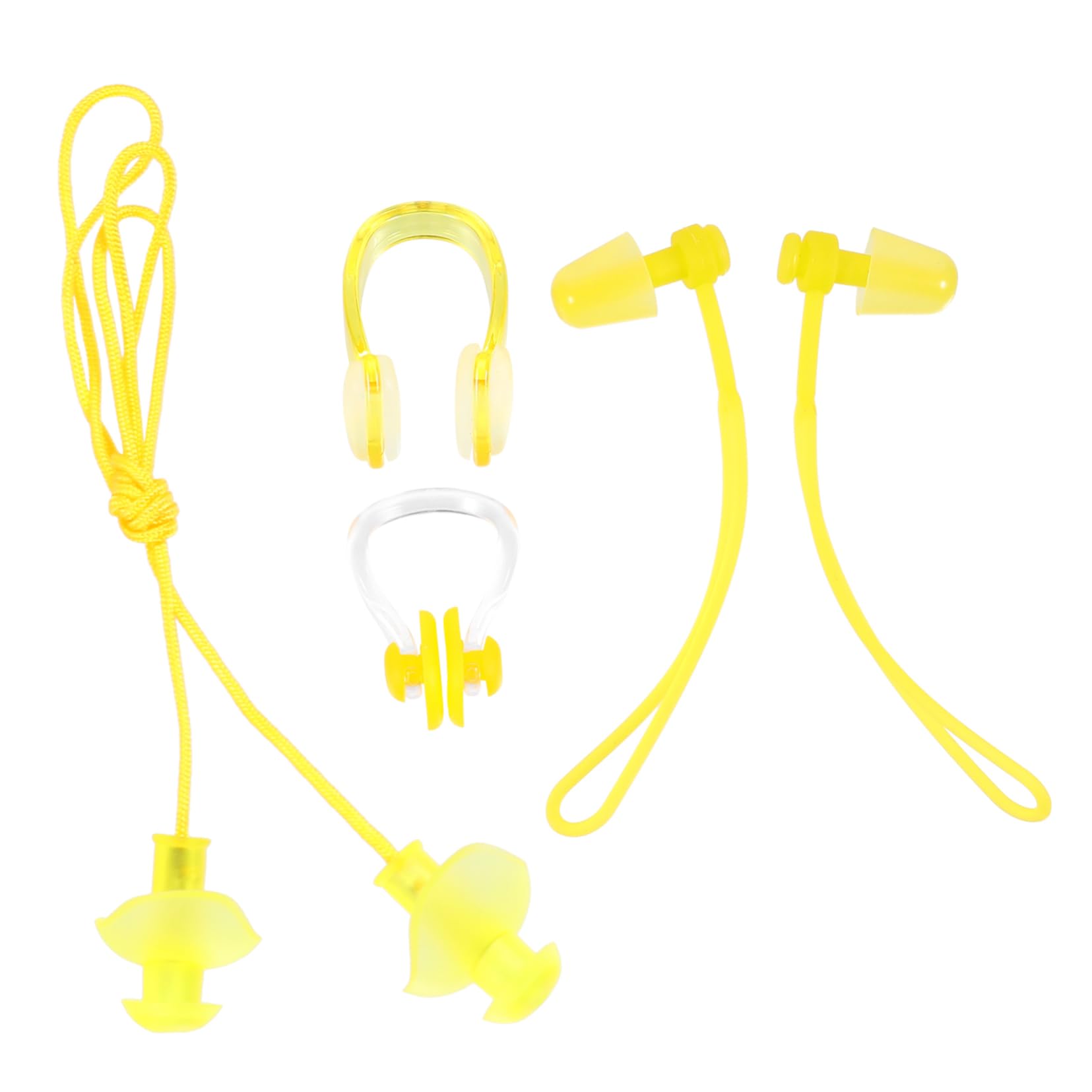 GOOHOCHY Swimming Earplugs Nose Clip Kit PVC for Boys and Girls Adults Nose Clip Earplug Set