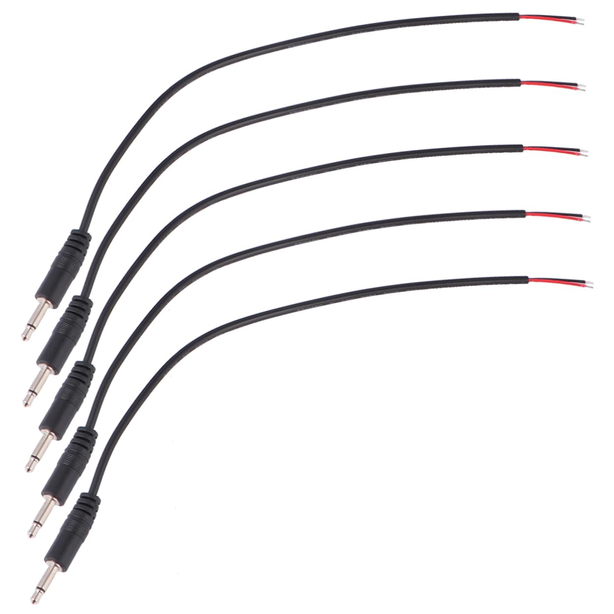 OSOLADY 10pcs Mono Male Connector Headphone Earphone Audio Cable Mic Jack Converter Microphone Adapter Converter Mic to Jack Mic Converter Jack Microphone Connector Adapter Black