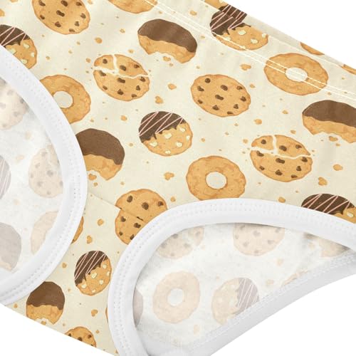 Girls' Underwear Cartoon Cookie Cotton Stretch Comfort Toddler Panties4