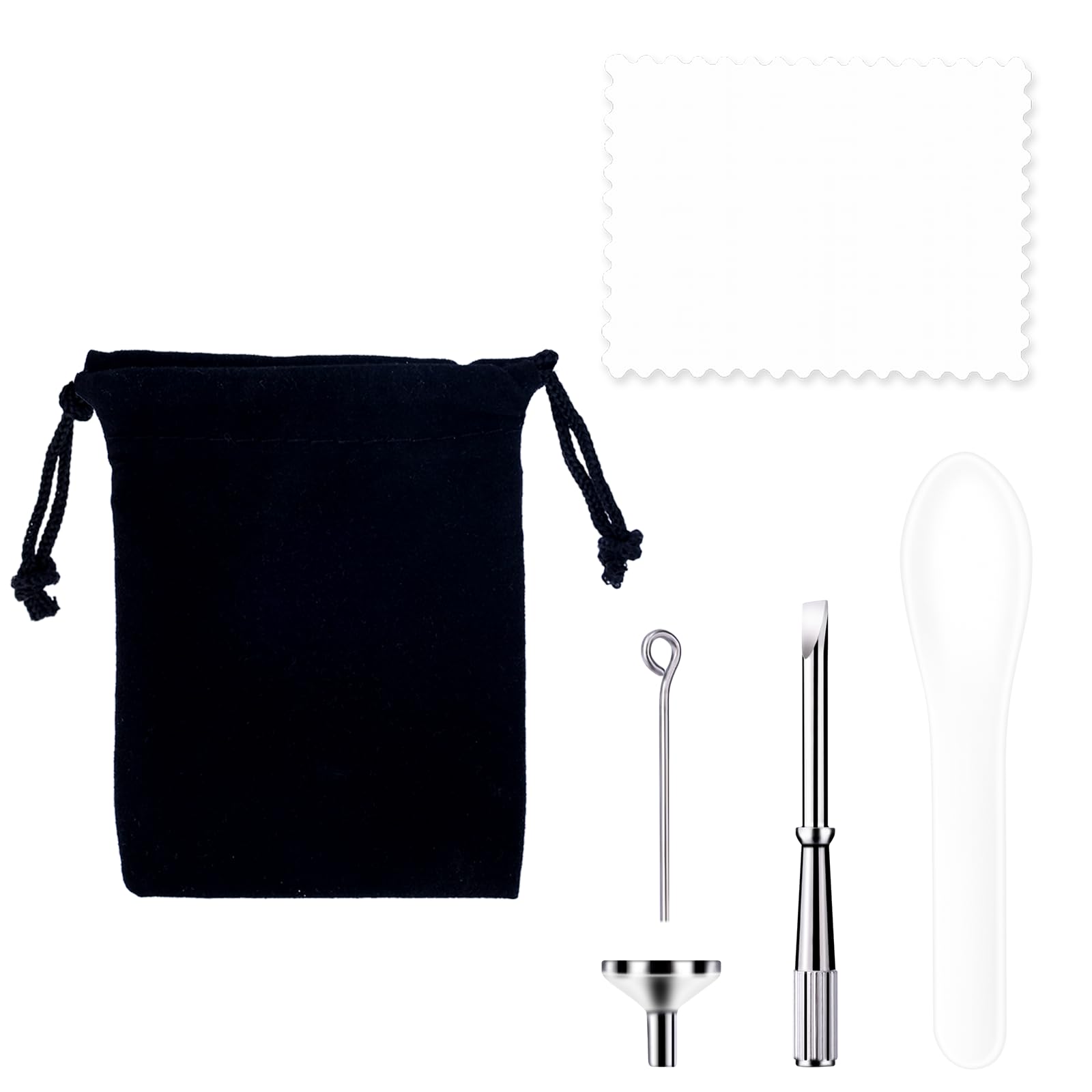 Cremation Ashes Funnel Kit, Mini Metal Funnel Set for Filling Bottles Include Spoon and Other Tools Ash Fill Tools Accessory for Ashes Filling