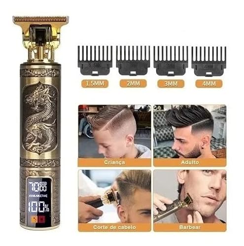 Maquina de Acabamento e Corte Zero para Cabelo e Barba