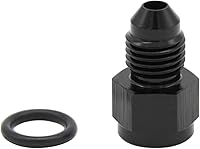 Vista 15 de 1/8 NPT hembra a -3 AN AN3 macho Flare Thread Expander adaptador Expander Accesorios de manguera Aluminio Negro