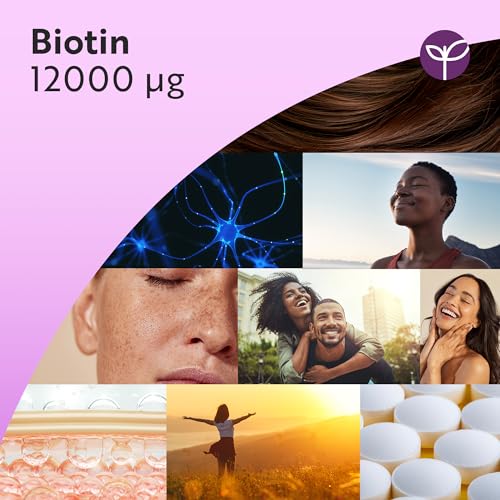 Nutravita Biotin Hochdosiert 12000mcg, Haar Vitamine - 400 Vegan Biotin Tabletten für 1+ Jahr Vorat, Vitamin B7 - Haut Haare Nägel (EFSA) - Haarvitamine für Frauen - Hair Vitamins