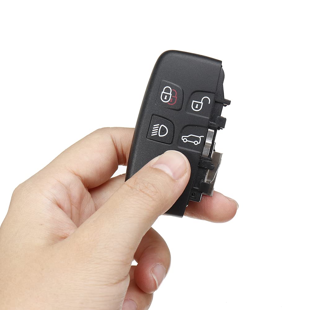 WANGCL Miękki pokrowiec z TPU na pilot zdalnego sterowania, wysokiej jakości etui ochronne kompatybilne z Land Rover Discovery Sport Evoque Aurora Jaguar XF XJ XJL XEL XFL F-pace 5 przycisków