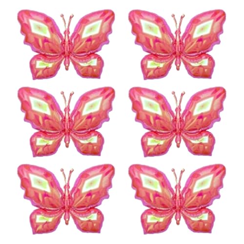 Image of PLAP Birthday Butterfly Party Balloons Party Decorate with Balloon Decorations (Red 6)
