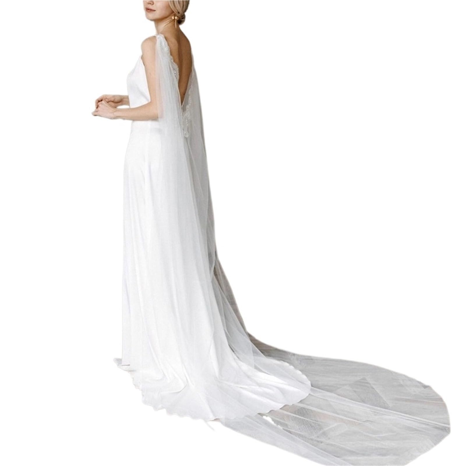 chal de boda Capa de encaje for novia: chal y chaqueta largos for mujer