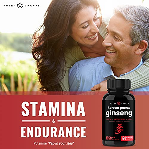 Nutrachamps Korean Ginseng And Horny Goat Weed Bundle #TOP6