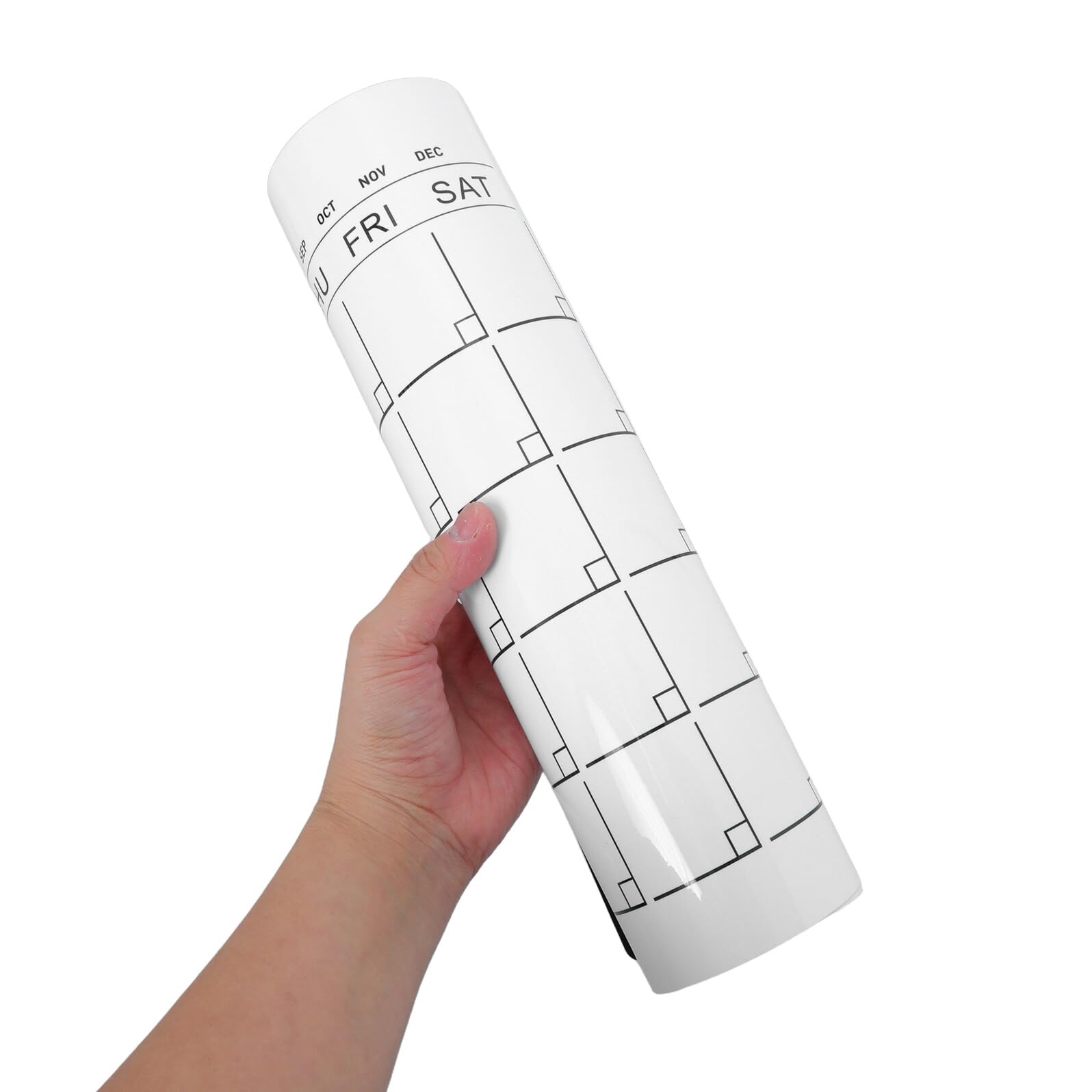 Lurrose 2 Pezzi Calendario Mensile da Parete Adesivo Lavagna Bianca Cancellabile Secco in Pvc Rimovibile senza Data per Organizzazione Ufficio e Routine Quotidiana 53x40 Cm