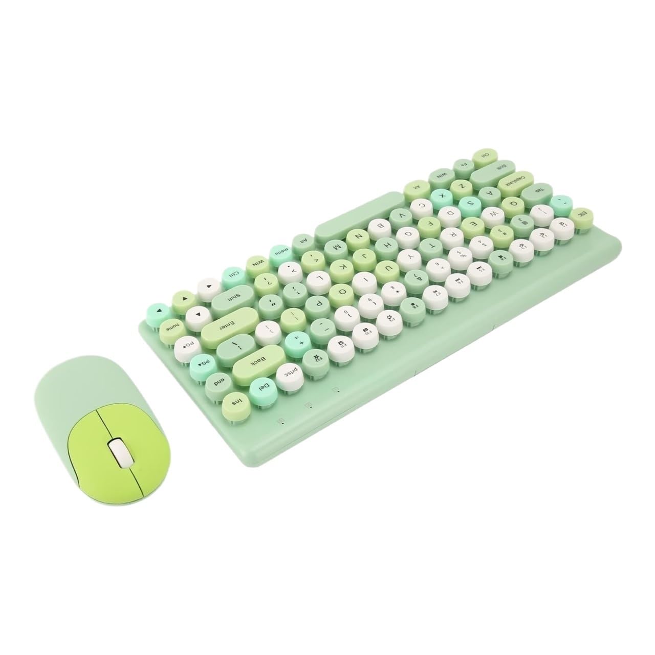 DANNMPX Keyboard Mouse Wireless Keyboard And Mouse 86 Keys Colorful For Computer Bundle(Grün)