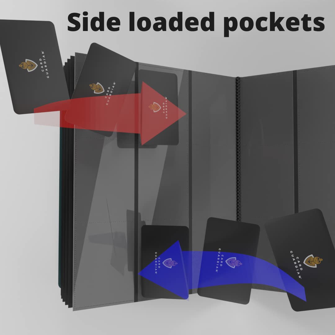 Amazon.com: Card Guardian - 9 Pocket Trading Card Album 360 Side Loading  Pocket Binder for Trading Card Games TCG (Green) : Toys & Games