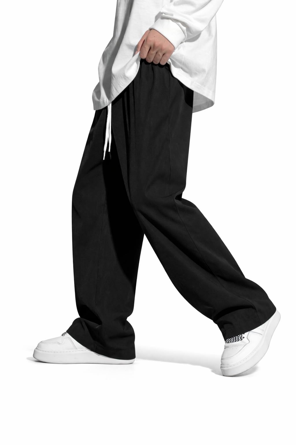 Men's Nylon Lycra Straight Fit Track Pant for Gym & Sports | Stretchable Yoga, Running & Training Activewear Pants-image-31