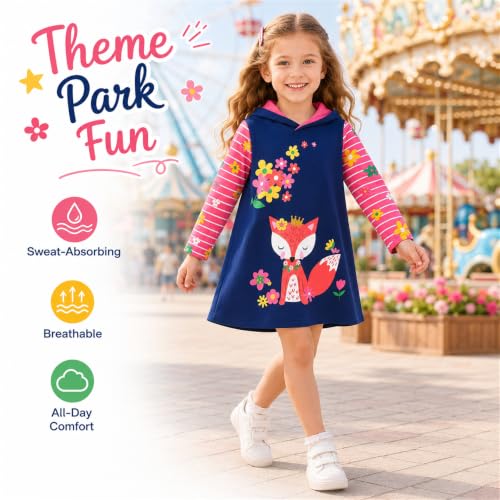 Robes d'hiver roses chaudes protégeant les enfants du froid