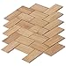 NUOBESTY 48pcs Dollhouse Flooring, 1:12 Dollhouse Floor Boards Mini Bamboo Floorboards Miniature Landscape Floor Model for Dollhouse Furniture Decors