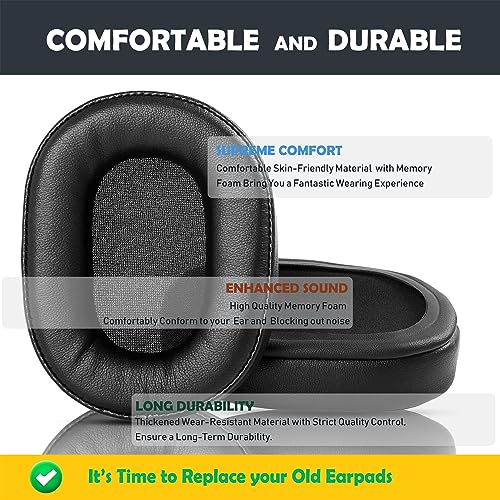 Cojines de reemplazo para auriculares compatibles con Oppo PM-3 PM3, almohadillas cómodas con cuero más suave y espuma de alta densidad miniatura 3