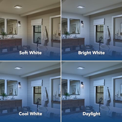 Image of Broan-NuTone Bathroom Exhaust Fan - Retrofit Design Replaces Existing Fan Without Attic Access, Quiet 1.0 Sones, 110 CFM, Powerful Ventilation with 4 Selectable CCT Light Settings for a Modern Look