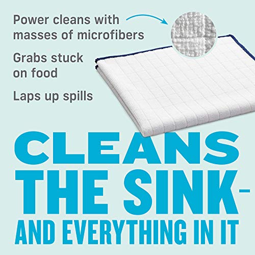 E-Cloth Reusable Paper Towel Replacement Cloth, Premium Microfiber Cleaning Cloths Ideal For Cleaning Up Spills On Countertops, Alternative To Paper Towels, 100 Wash Guarantee, 4 Count #TOP3