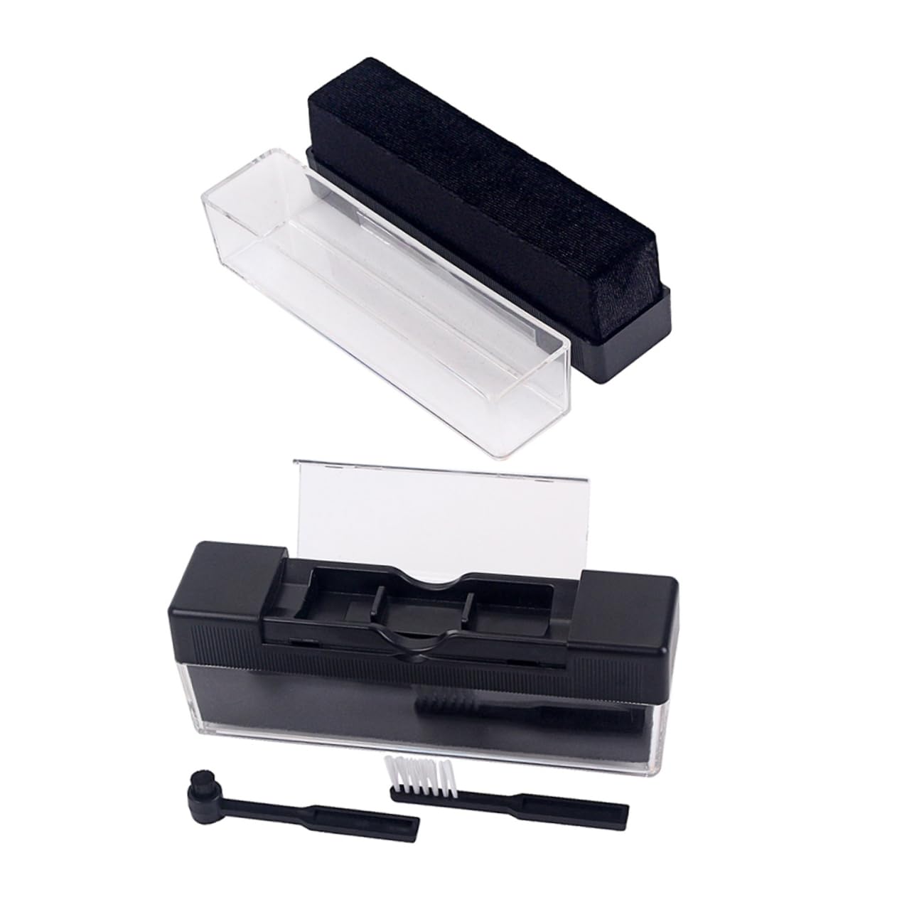 Uonlytech 3ensembles Kit De Nettoyage pour Disques Vinyles avec Brosse Antistatique Et Petites Brosses De Nettoyage pour Éliminer Poussière Et Saleté des Disques Vinyles