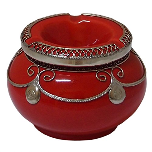 Marokkanischer Windaschenbecher Keramik Rot Cover