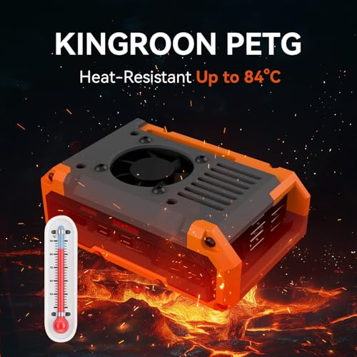 Image of Kingroon PETG 3D Printer Filament, Dimensional Accuracy + /- 0.03 mm, 1 kg Spool(2.2lbs), 1.75 mm, Gray