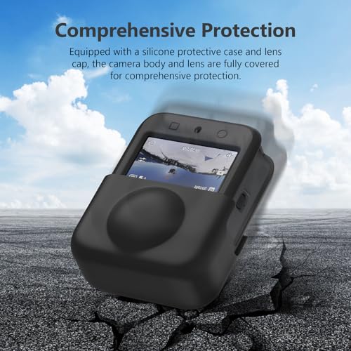 Image of Yantralay Silicone Lens Protector Compatible with DJI Osmo 360, Shockproof Anti-Slip Flexible Cover Shields Against Scratches, Dust & Impacts - Ideal for Travel & Outdoor Use