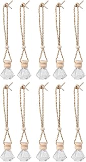 EXCEART Car Fragrance Air Freshener 10pcs 8ml Car Air Freshener Perfume Bottle Empty Hanging Aromatherapy Diffuser Bottle Essential Oils Diffuser Pendant For Home And Car Essential Oil Car Freshener