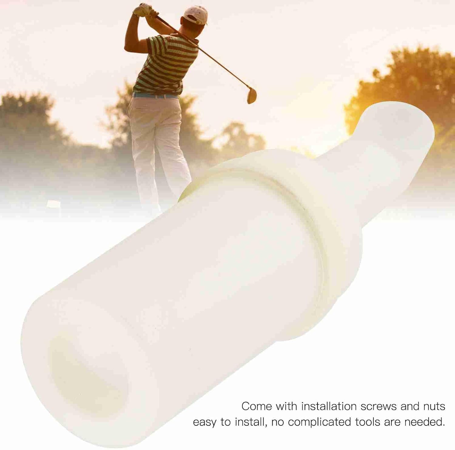 VBESTLIFE Golf Cart Sand Bottle, Curved Neck Design Engineering Plastic Construction Divot Repair Tool for Golf Course Maintenance and Care