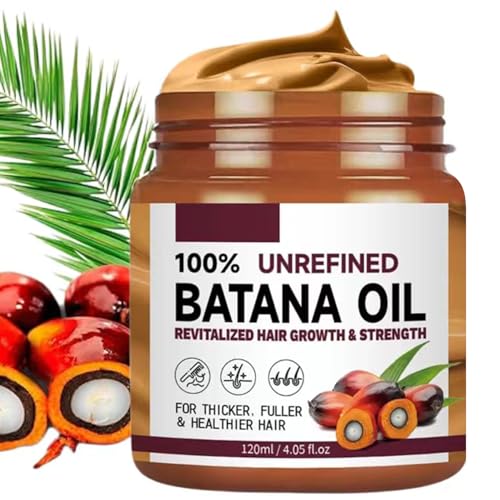 BananaHome 120mL Organic Batana Oil for Hair Growth Natural Batana Hair Oil For Reduce Splitends Nourishment Hair Promotes Hair-Wellness Prevent Hair-Loss for Men Women Harmless To Scalp (Coffee)