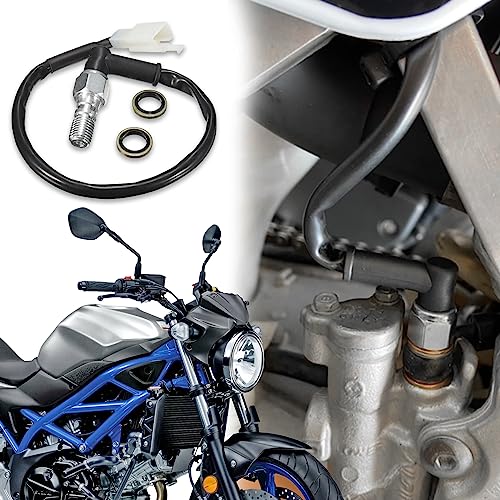Zufoty Motorcycle Brake Light Switch, Brake Line Pressure Switch, Hydraulic Brake Light Switch with Washers, 10 * 1.25MM Hydraulic Brake Pressure Light Switch Set for Motorcycle Scooter Dirt Pit Bike