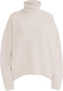 4X Pullover Sweaters for Women Sleeved Solid High Neck Pullover Sweater Girl Pullover Sweater