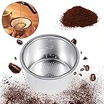51mm Stainless Steel Coffee Filter Basket Washable Reusable Pressurized Filter Container for Machine Handle Seat Handle Cleaner Accessories Accessories Set with Timer Water Line - Image 6