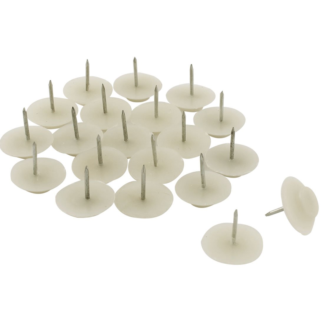 Plastic Furniture Chair Table Non- Floor Protector Nails 1 8cm Dia 20pcs Beige id 9d7 ce0 e07 b79