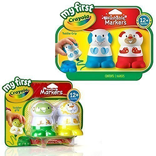 Crayola Washable Markers - 4 Pack. My First Crayola Toddler Toys!
