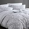 Kenneth Cole - Queen Duvet Cover Set, Soft Cotton All Season Bedding, Pre-Washed for Added Softness (Merrion Grey, Queen)