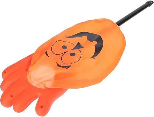 Healifty Bolsa de dulces de Halloween, bolsas de truco o trato, mango largo, diseño de calabaza, diseño de manos de galletas, bolsas de regalo,