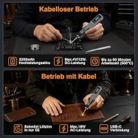 Beizkna Präzisions Lötkolben Akku Set USB Kabellose 3200mAh Akku Lötset – Ansicht 3
