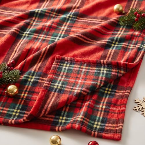 LOSIVISHE Christmas Fleece Blanket Holiday Throw for Sofa Bed Home Decor - image 2