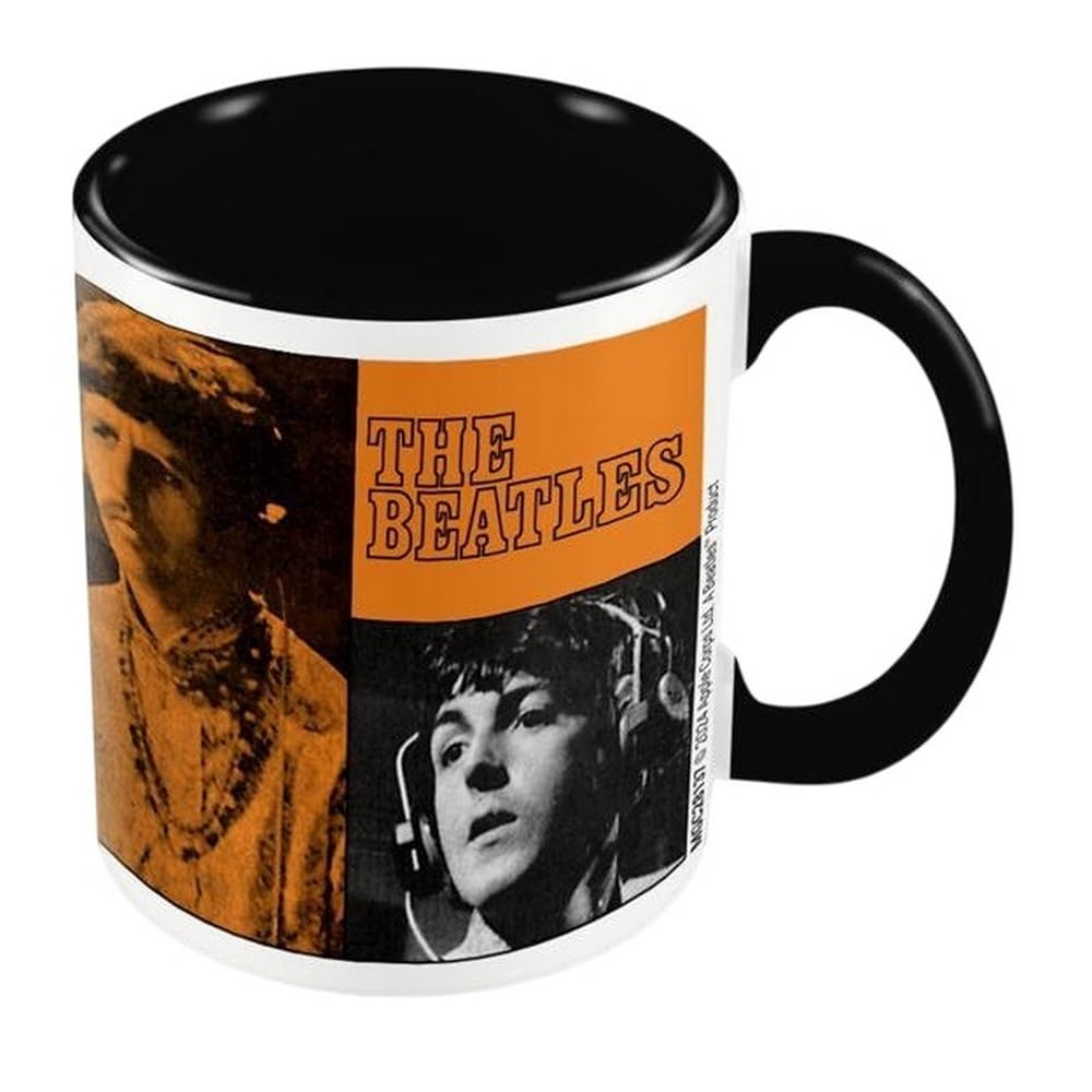 Pyramid International The Beatles (All You Need is Love) Black Coloured Inner Mug - 10Oz / 315Ml Ceramic Mug - One Size