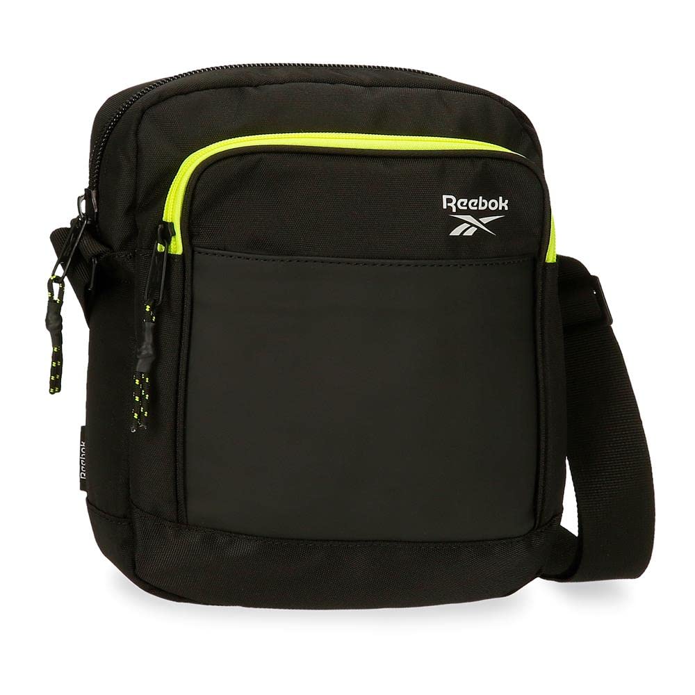 Reebok Hamilton Bandolera Grande Negro 17x22x8 cm Poliéster