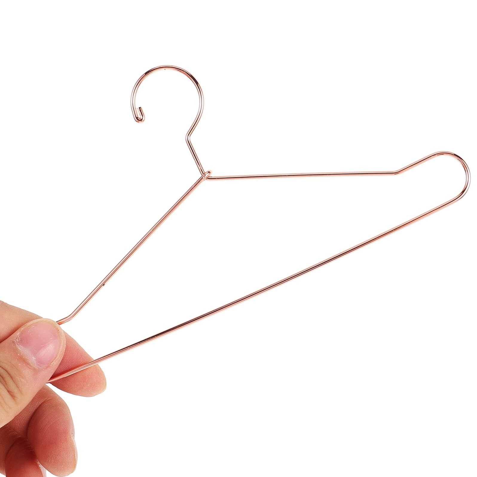 ifundom Diseño Simple y Resistente de Metal para Ropa de Muñecas 10 Perchas Pequeñas para Mantener la Ropa Ordenada Arrugas , Adecuado para Exhibir Prendas