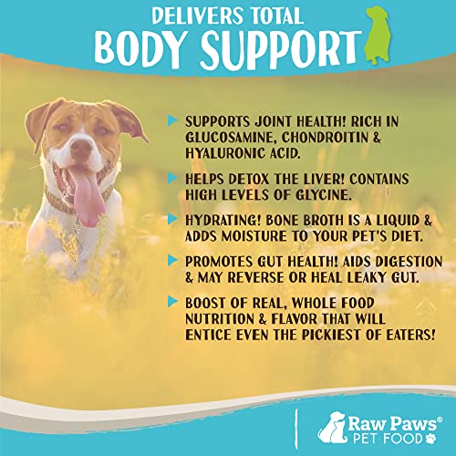Raw Paws Beef Bone Broth for Dogs & Cats, 6-oz - Made in USA - Food Topper - Bone Broth Protein Powder for Dogs - Gravy Topper for Dry Food - Supports Joint Health - Thumbnail 5