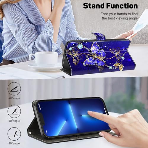 Coque iPhone 16e ALILANG avec porte-carte et rabat cuir