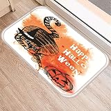 Nunubee Porte D'Entrée De Tapis d'halloween, Paillasson De Sorcière d'halloween d'automne avec Antidérapant Épaissi, Tapis De Porte Rag Fall Thanksgiving Farmhouse Home Decor,60*40cm,#6