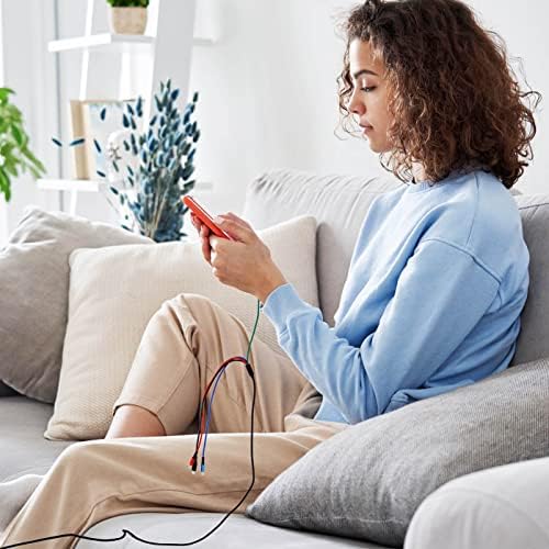 Long Multi Charging Cable 4A [3M/2Pack] Multiple Fast Charger Cable Nylon Braided 4 in 1 Charging Cord Adapter with 2 * IP/Type C/Micro USB Ports for Cell Phones/IP/Samsung Galaxy/HTC/LG/Huawei/Sony