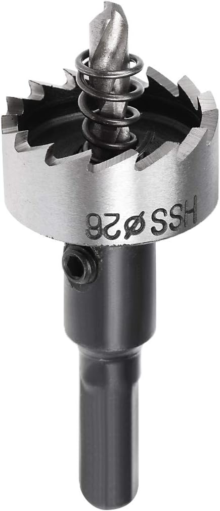 uxcell 26mm HSS Drill Bit Hole Saw Cutter for Metal Alloy Wood