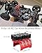 RC Motor Cooling Fan Fits for 1/8 RC 40mm Brushless Motor 4068 4076 4082 4092, 27000RPM RC Car Dual Motor Heatsink Fan with Red Metal Cover
