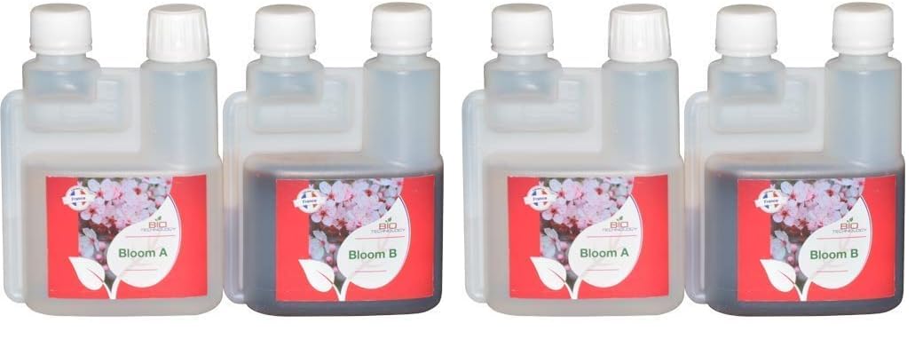 Bio Technology® | Engrais Floraison de Qualité | Fertilisant Floraison Universel| Super rendement et améliore Les arômes | Fabriqué en France | Bloom A+B 250 ML (Lot de 2)