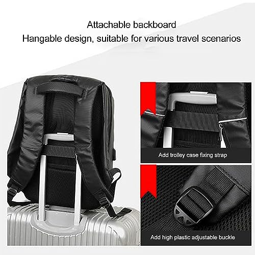SEAFRONT Zaino LED Impermeabile con BT APP Display a LED Colorato Programmabile Schermo 64x64 Alimentato Tramite USB Zaino per Laptop Viaggio per Uomo e Donna Fai-da-te