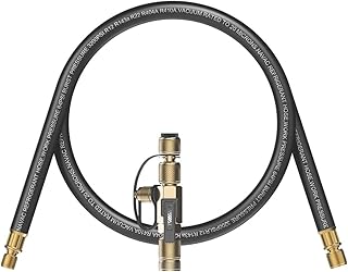 NAVAC NEVK2 Rapid Evacuation Kit | Valve Core Removal Tool and Evacuation Hose | 1/4″ and 5/16″ Valve Core Removal Tool | 1/2“ to 1/4“ Fittings High- Flow Refrigerant Hose | 1 Year Warranty