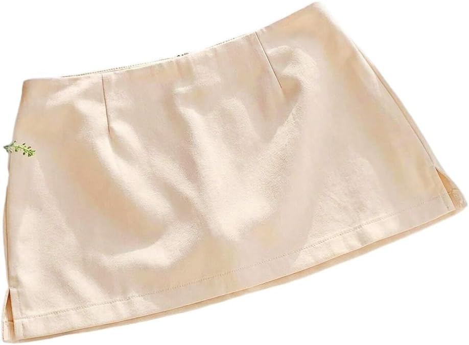 Women's Low-Rise Mini Skort Skirts with Slit Casual Daily Wear for Occasion