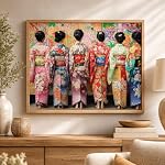Cross & Glory - Elegant Kimono Beauties - 1000 Piece Artistic Jigsaw Puzzle for Adults | Vibrant Colours | Cultural Art | Premium Quality | Brain Exercise and Home Decor